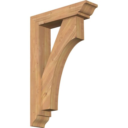 Ekena Millwork Westlake Traditional Smooth Bracket w/ Offset Brace, Western Red Cedar, 5 1/2"W x 22"D x 34"H BKT0604X22X34WTL01SWR